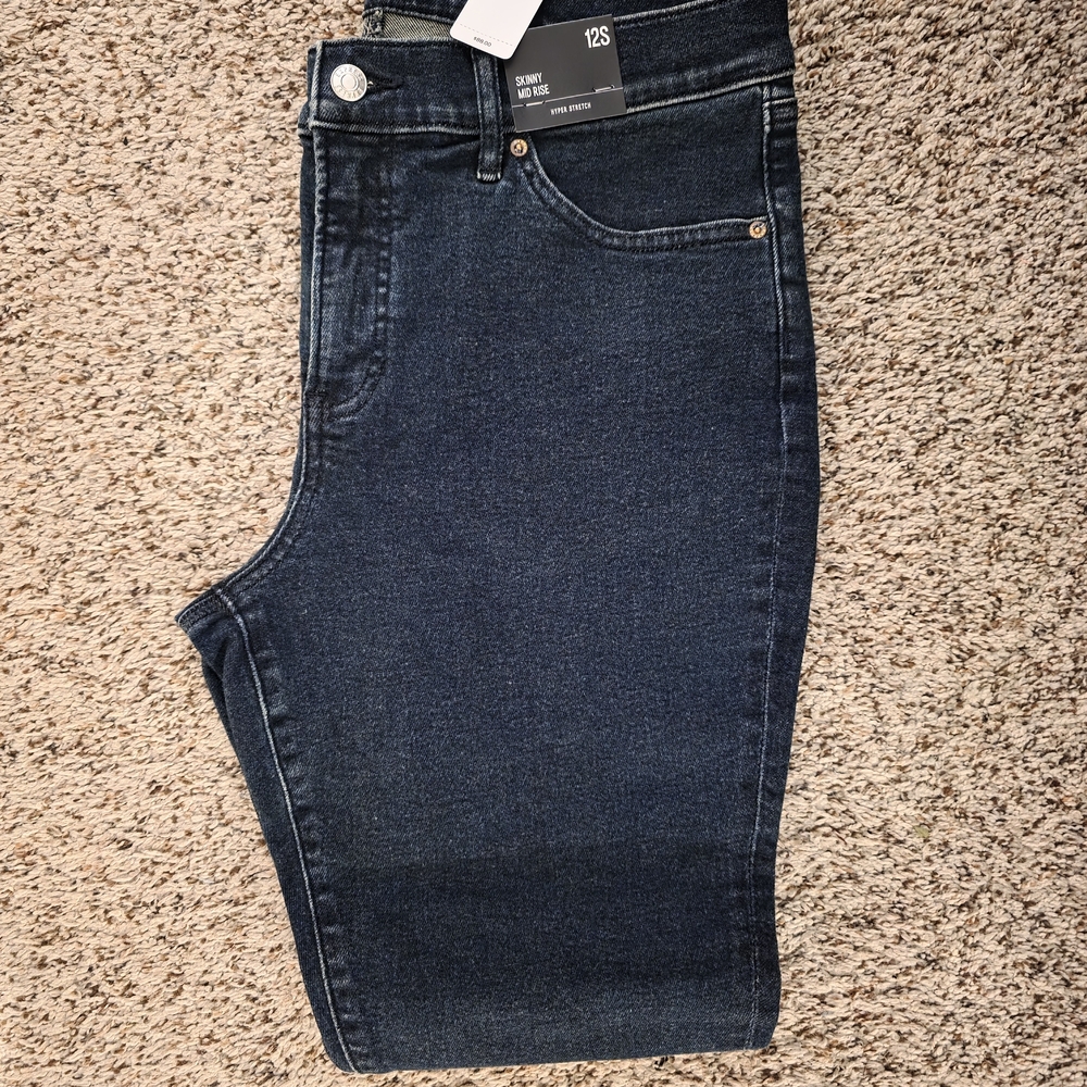 Express Dark Denim Skinny Jeans